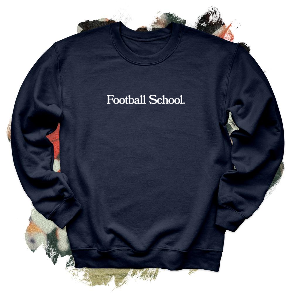 Football School White Crewneck