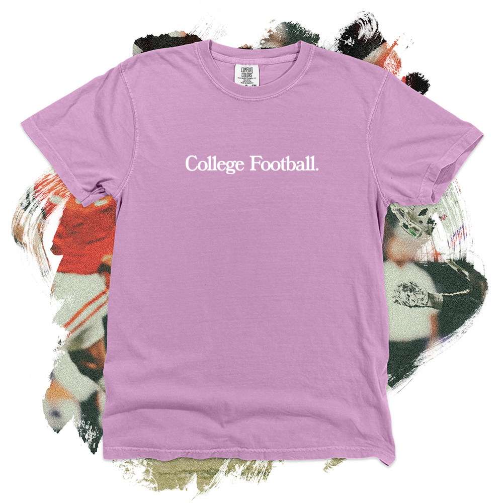 College Football White Comfort Blend Tee