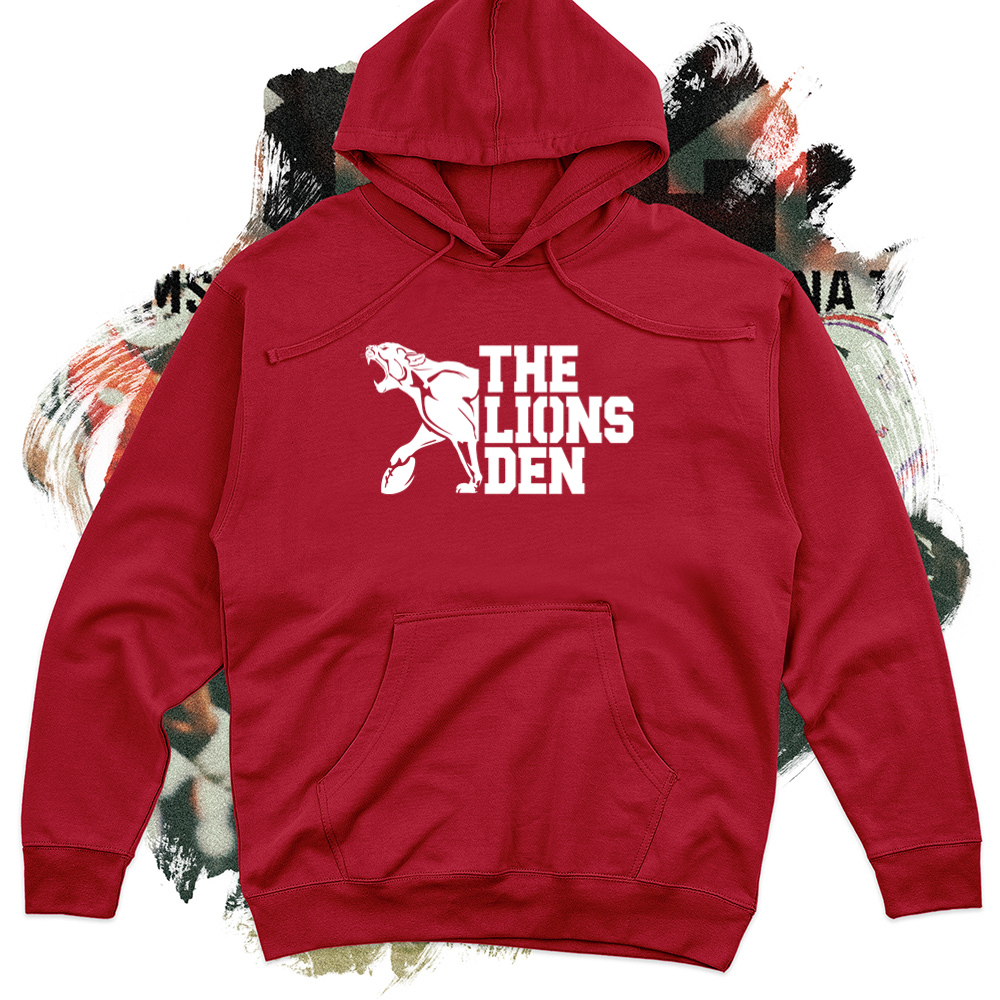 The Lions Den White Midweight Hoodie