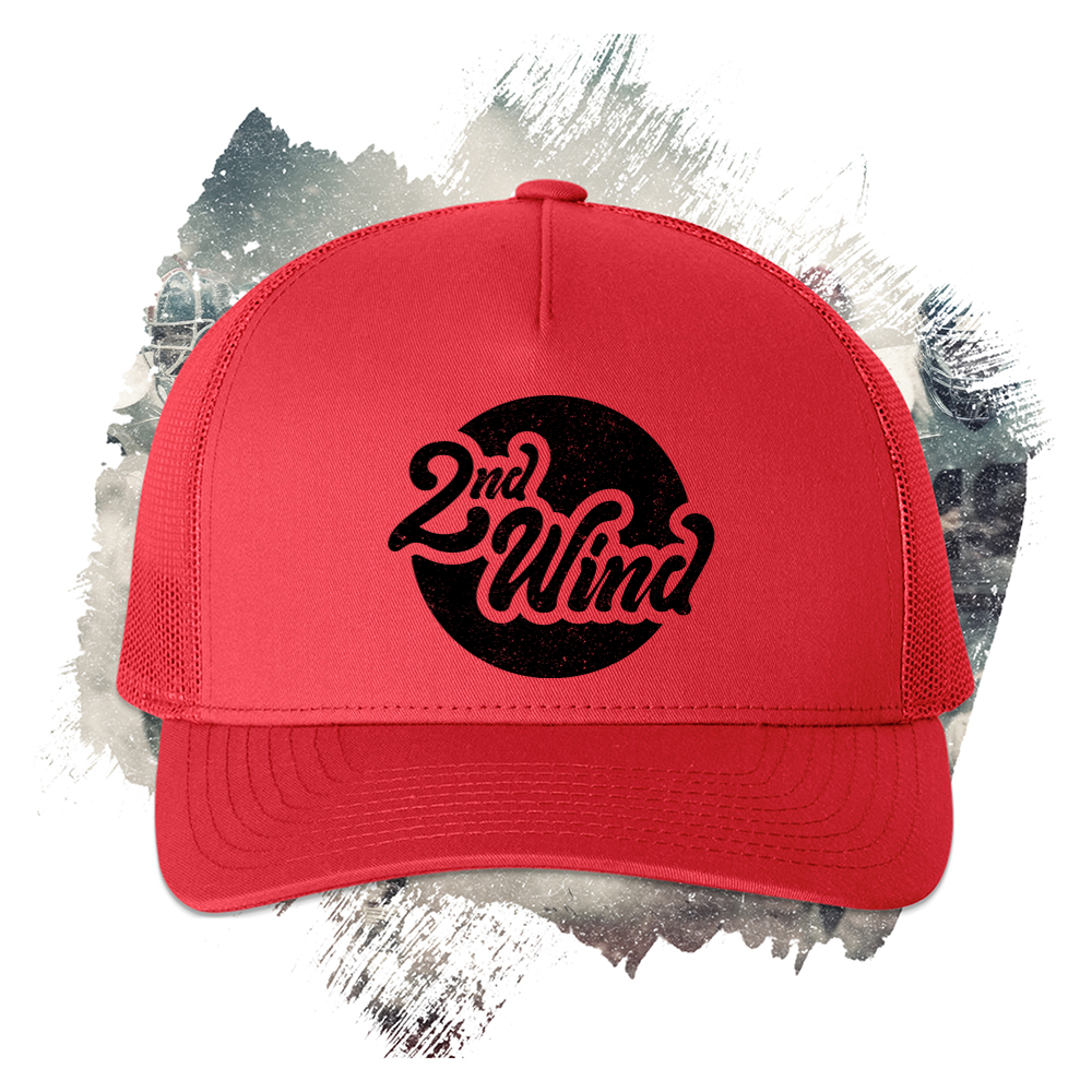 2nd Wind Black Trucker Cap