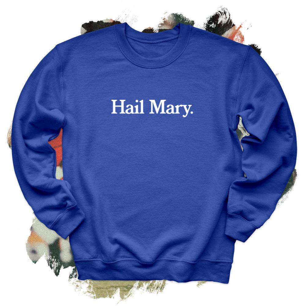 Hail Mary White Crewneck