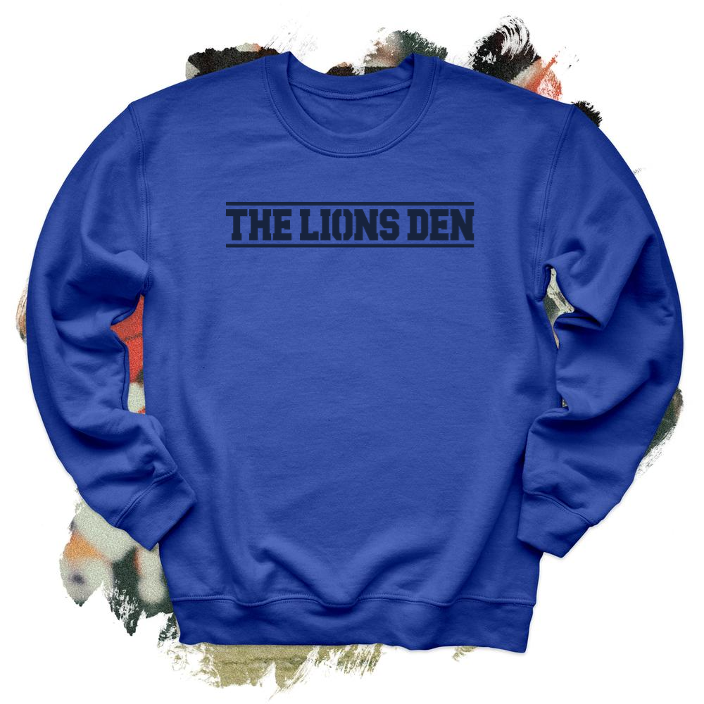 The Lions Den Blue Crewneck