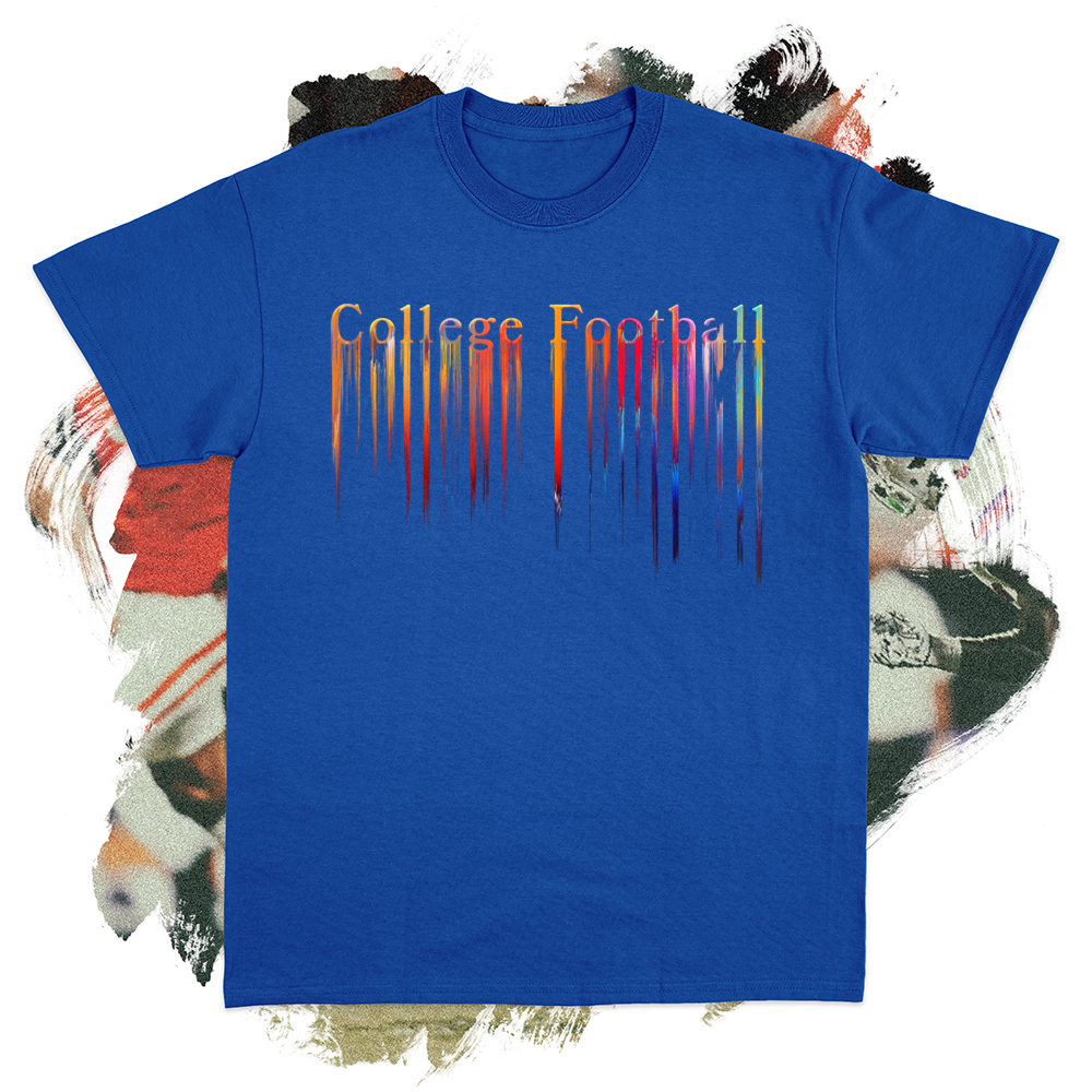 College Football Rainbow Drip Tee