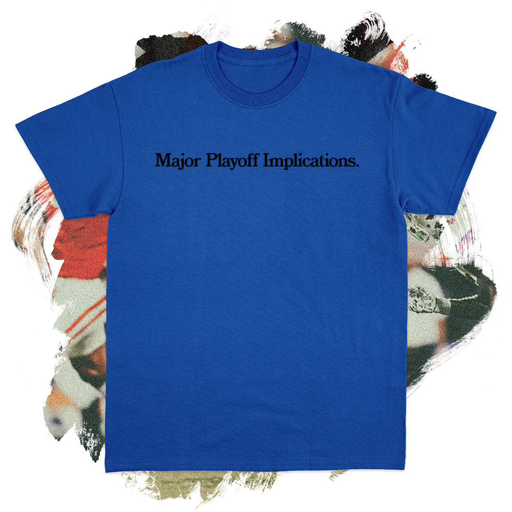 Major Playoff Implications Black Tee