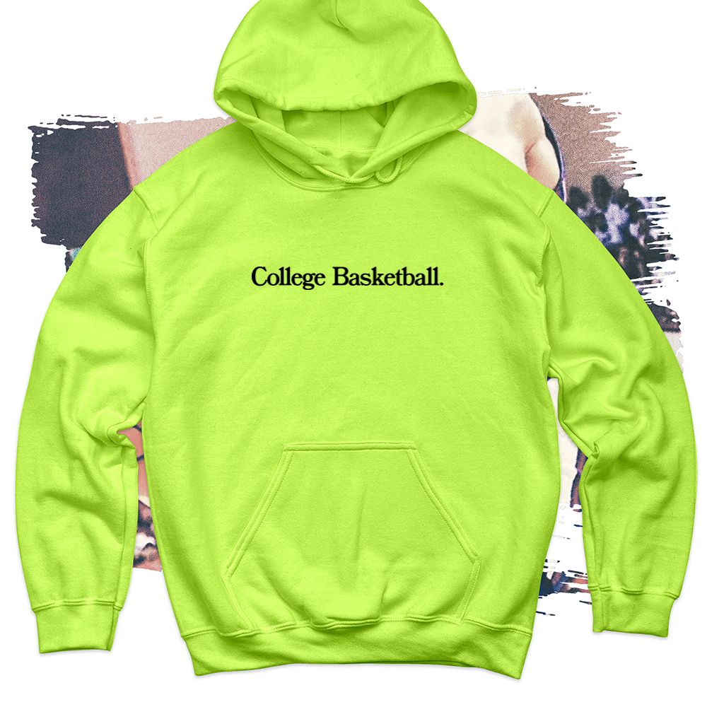 College Basketball Black Soft Blend Hoodie