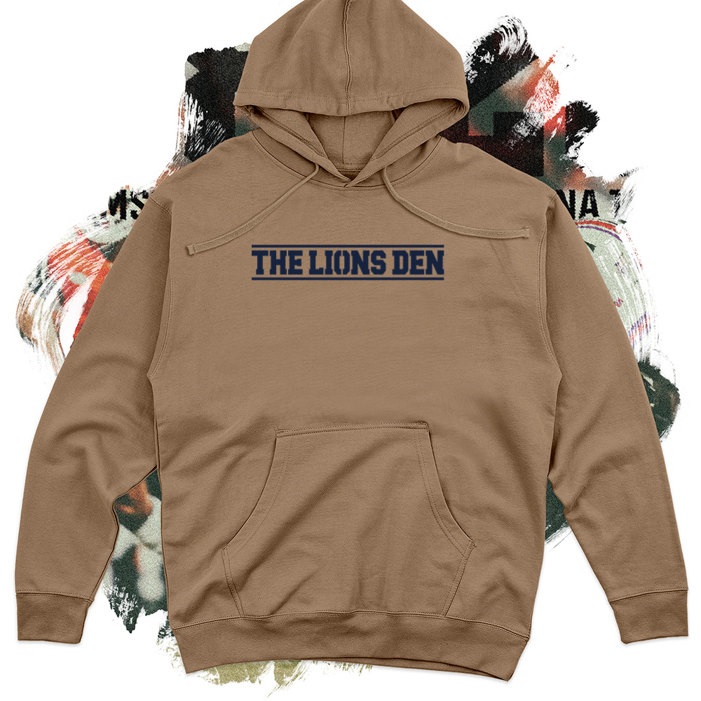 The Lions Den Blue Midweight Hoodie