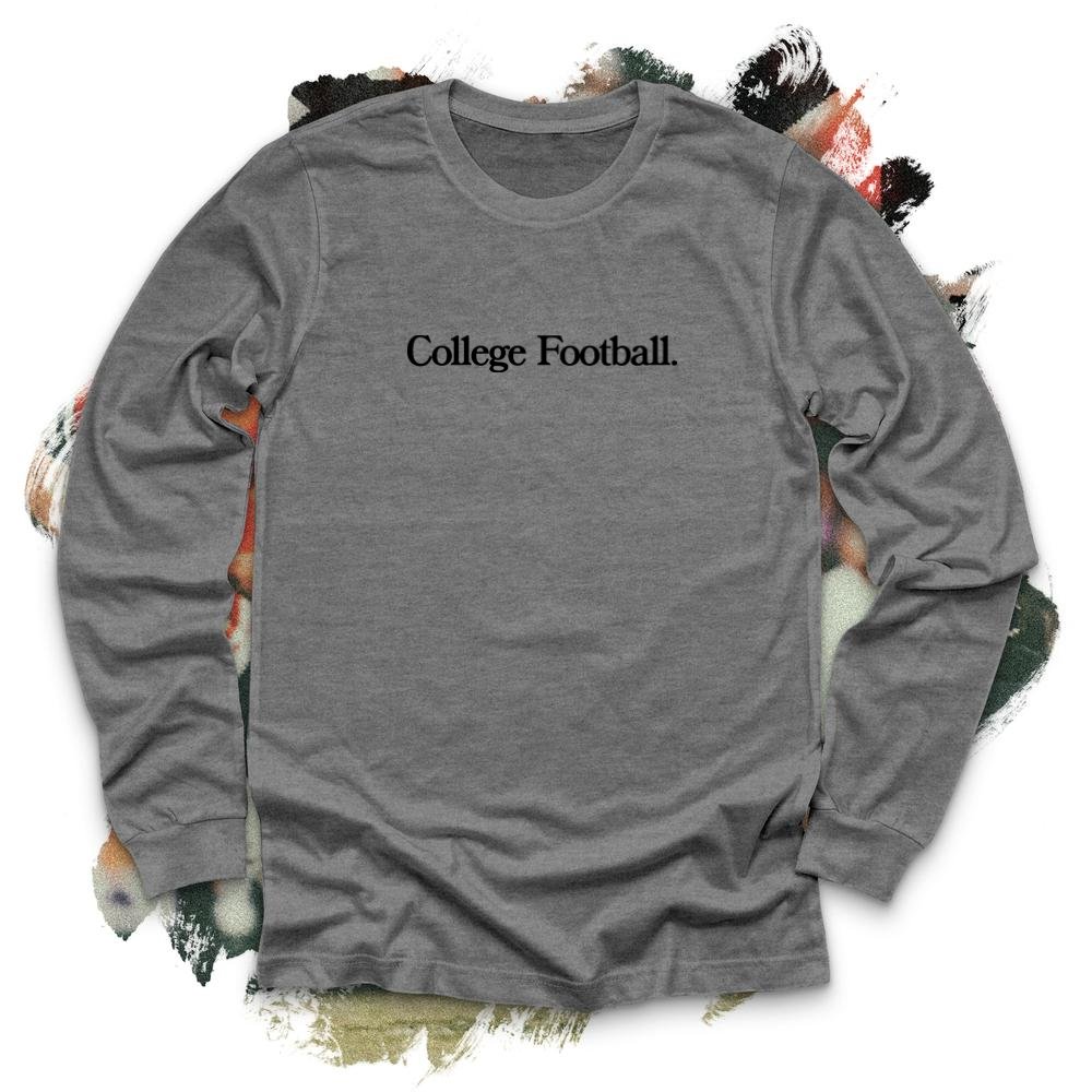 College Football Black Long Sleeve