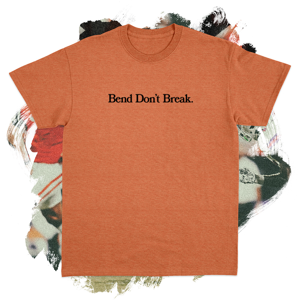 Bend Don't Break Black Tee