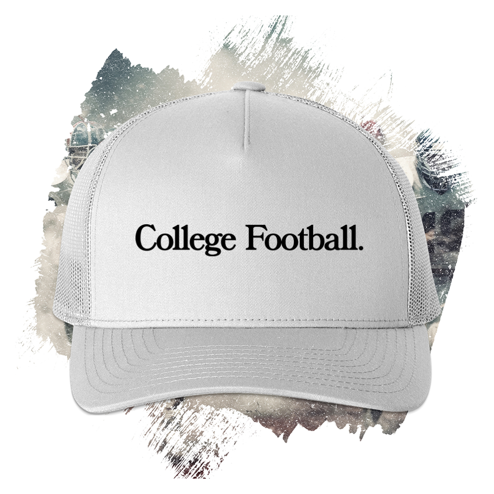 College Football Black Trucker Cap