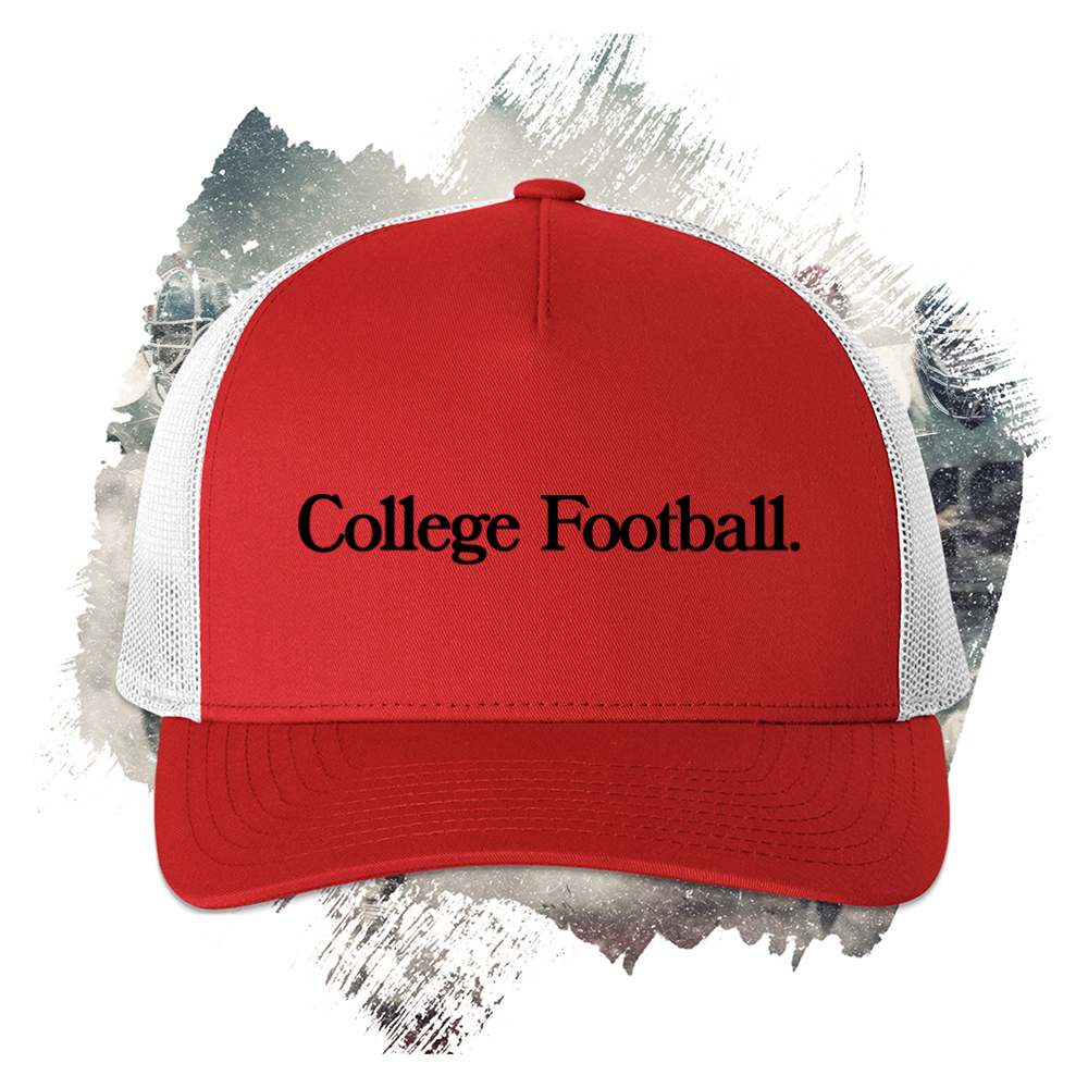 College Football Black Trucker Cap