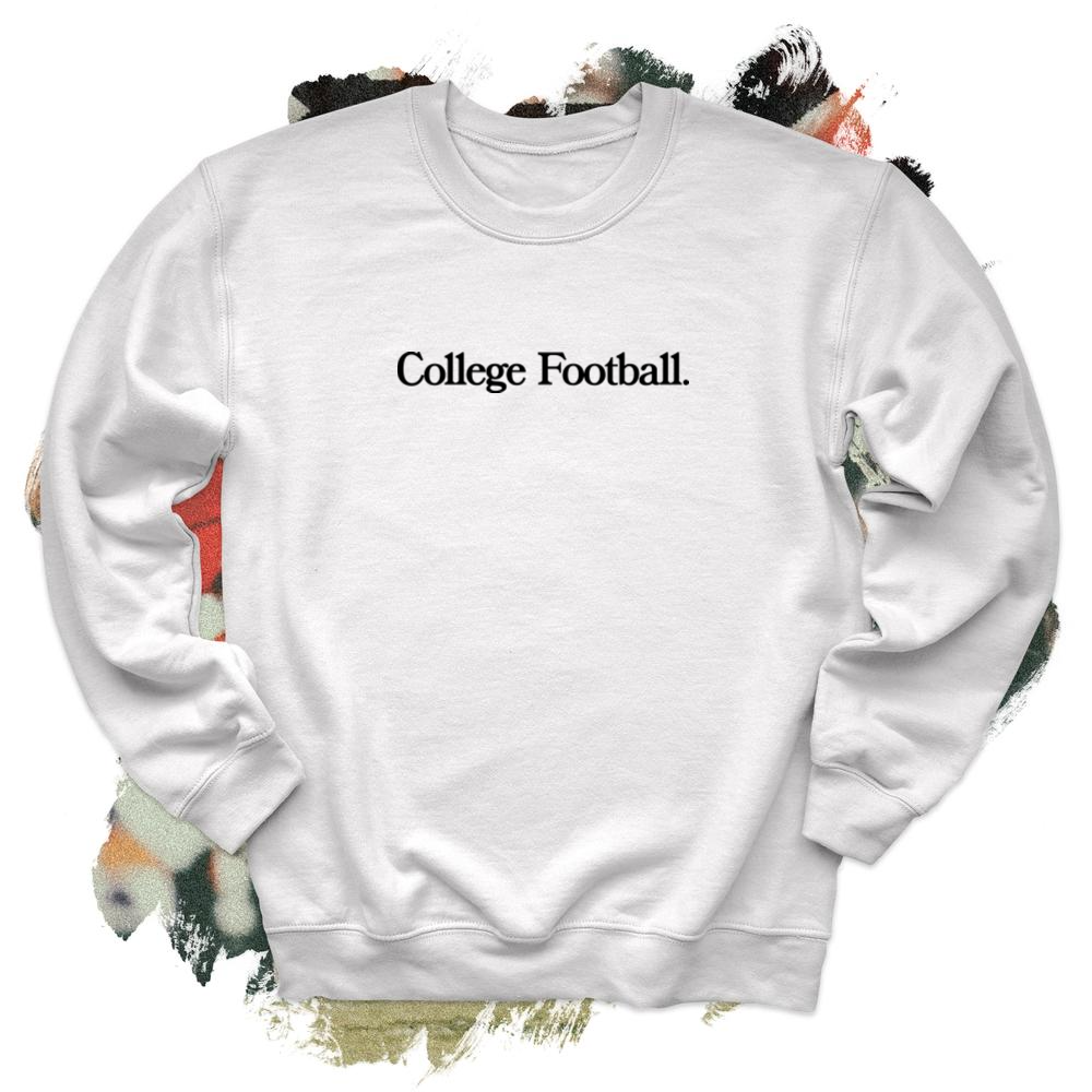 College Football Black Crewneck