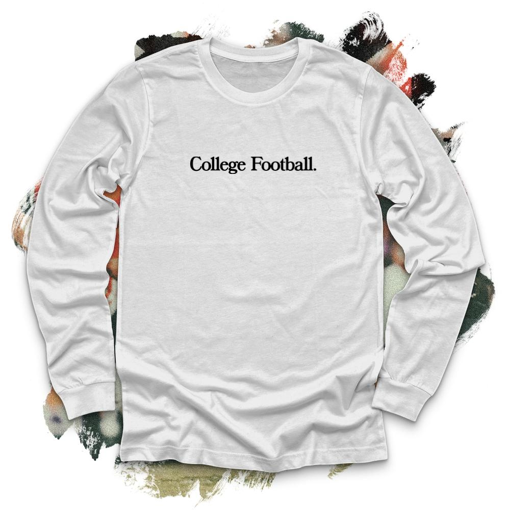 College Football Black Long Sleeve