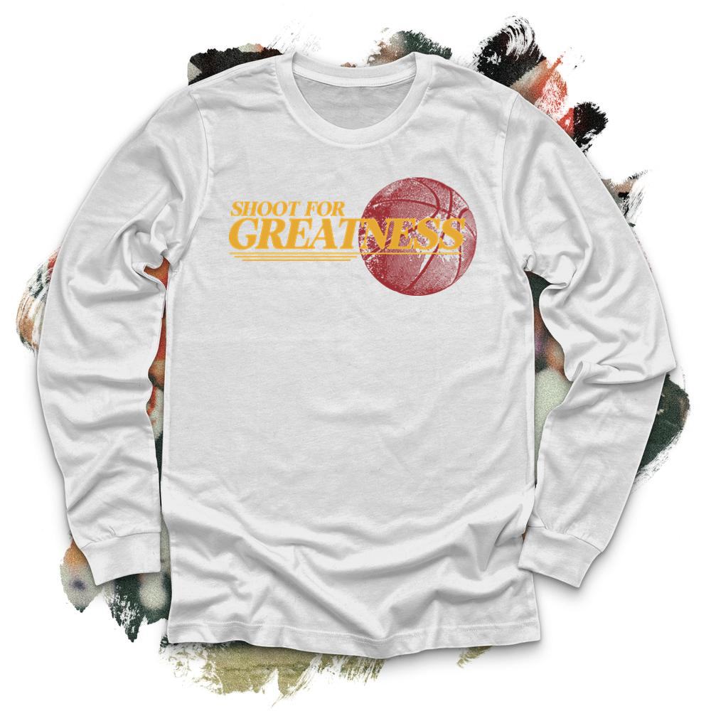 Shoot For Greatness Football Long Sleeve