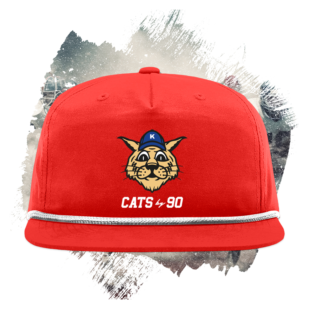 Cats By 90 White Snapback Cap