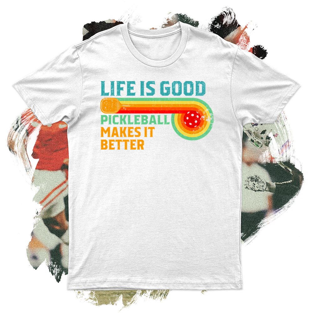 Life is Good Pickleball Softstyle Tee