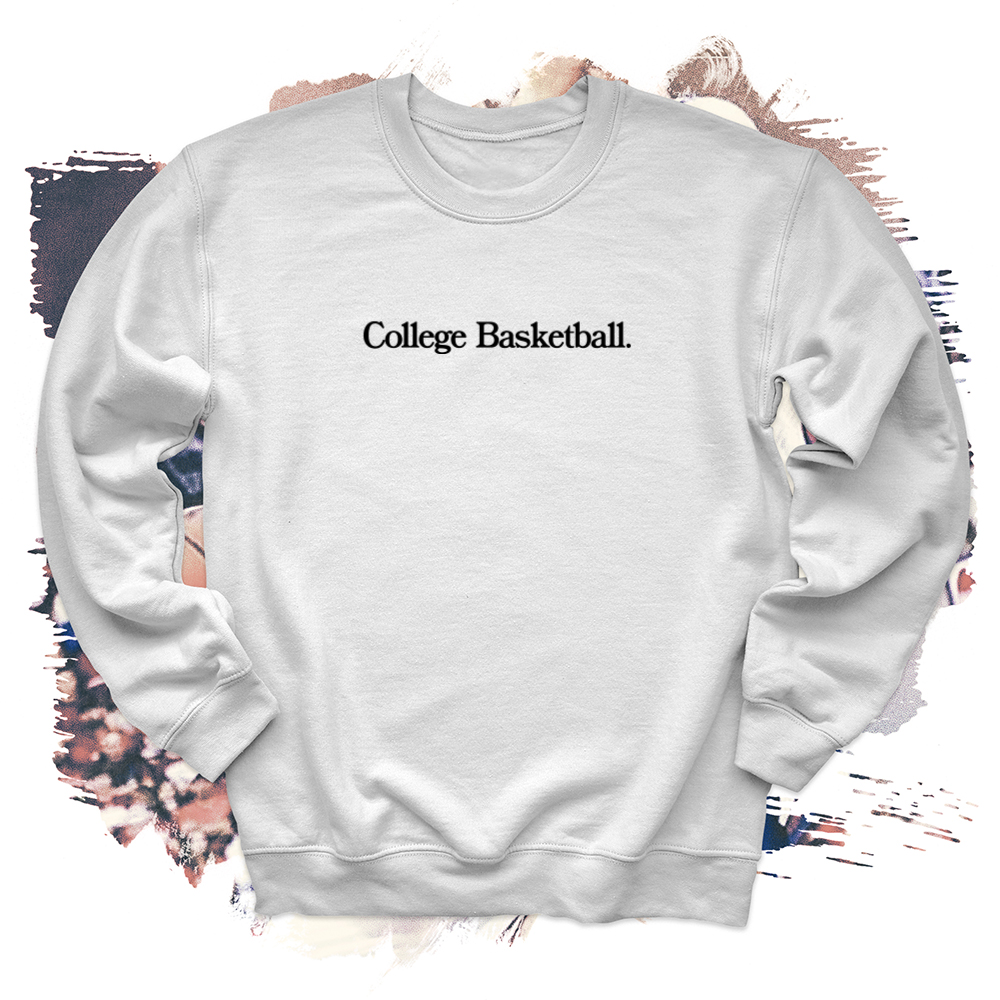 College Basketball Black Crewneck