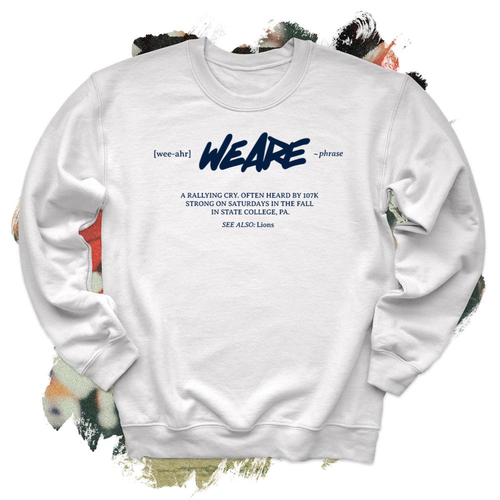 We are Definition Whiteout Crewneck